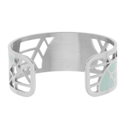 Bracelet jonc en acier et laque
