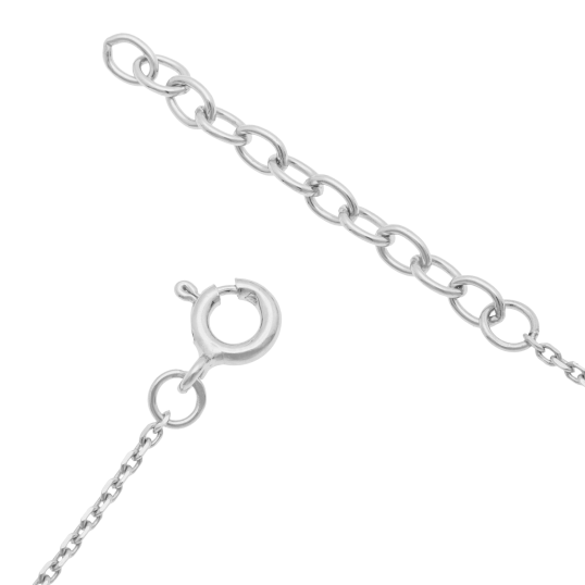 Bracelet en argent rhodié et rhodié noir, oxydes de zirconium, coeurs