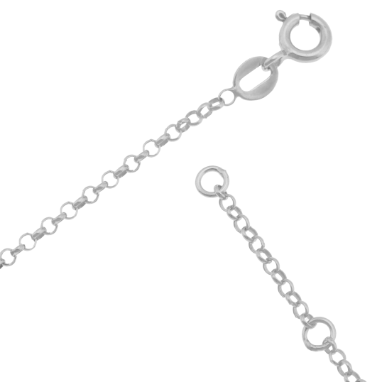 Bracelet identité en argent rhodié Bracelet identité en argent rhodié