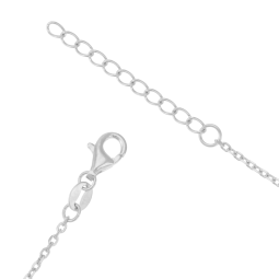 Bracelet en argent rhodié et oxydes de zirconium
