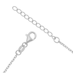 Bracelet en argent rhodié et oxydes de zirconium