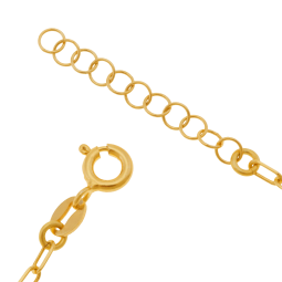 Bracelet en argent doré et pierre synthétiques
