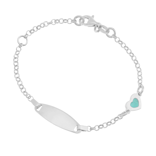 Identité en argent rhodié et laque Identité en argent rhodié et laque