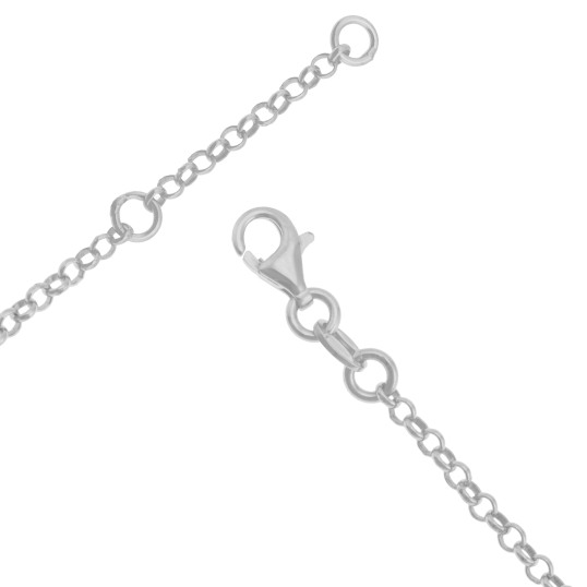 Identité en argent rhodié et laque Identité en argent rhodié et laque