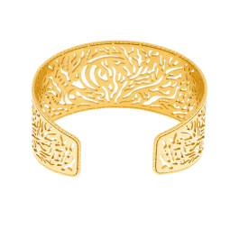 Bracelet jonc en acier doré