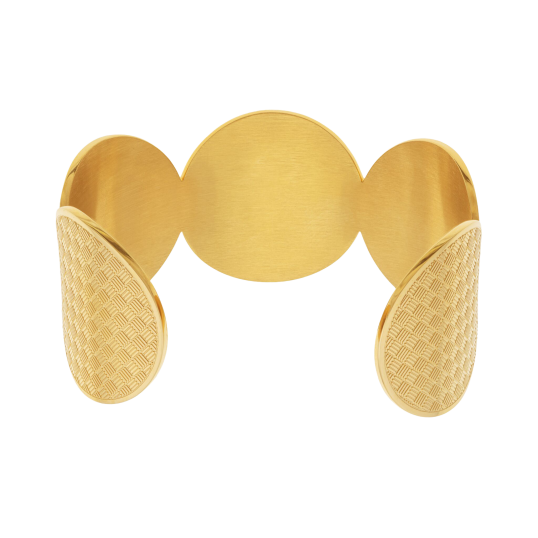 Bracelet jonc en acier doré Bracelet jonc en acier doré