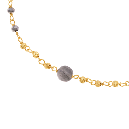 Bracelet en argent doré et pierres synthétiques Bracelet en argent doré et pierres synthétiques