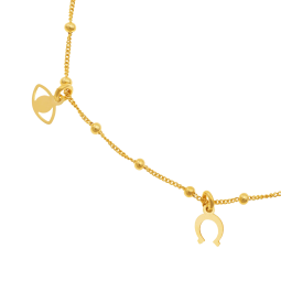 Bracelet en argent doré, pampilles