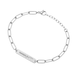 Bracelet en acier, maman je t'aime