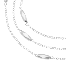 Bracelet en argent rhodié