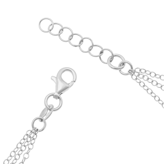 Bracelet en argent rhodié