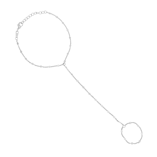 Bijou de main en argent rhodié