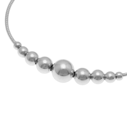 Bracelet en argent rhodié