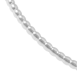 Bracelet jonc en argent rhodié