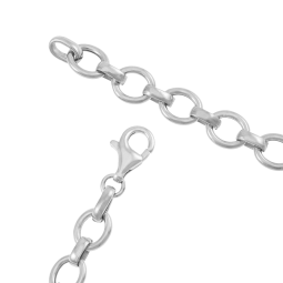 Bracelet en argent rhodié