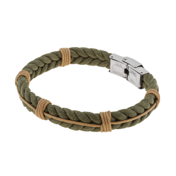 Bracelet en acier et cordon