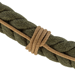 Bracelet en acier et cordon
