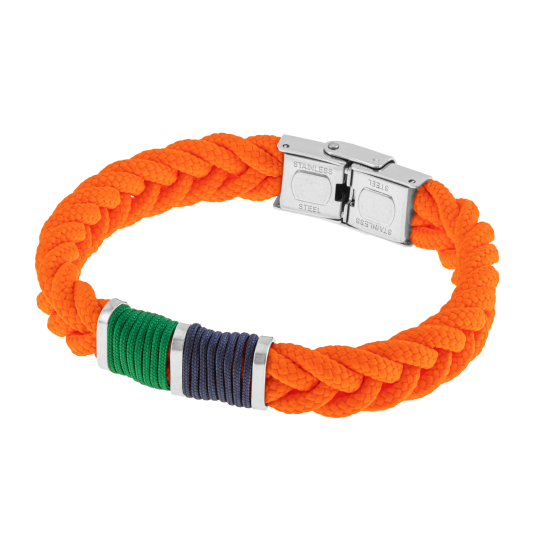 Bracelet en acier et cordon