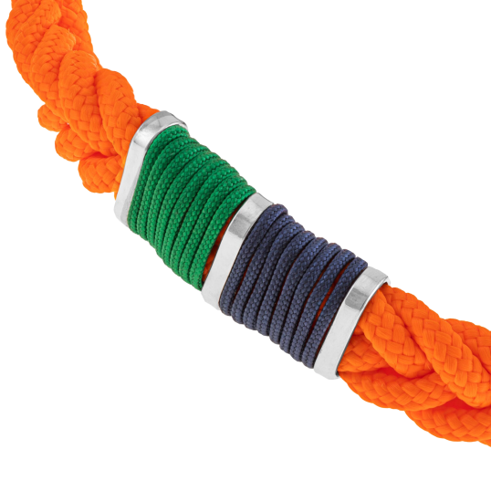 Bracelet en acier et cordon