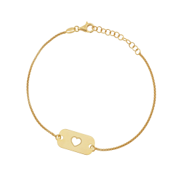Bracelet en argent doré