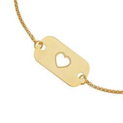Bracelet en argent doré