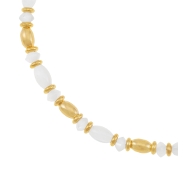 Bracelet en argent doré et nacres