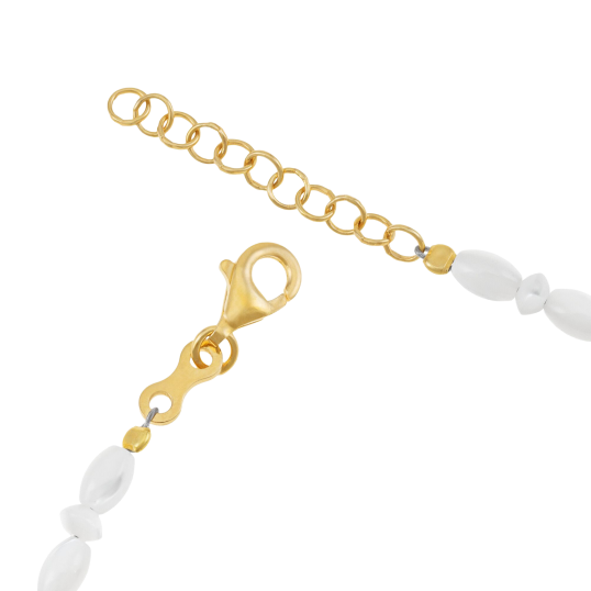 Bracelet en argent doré et nacres Bracelet en argent doré et nacres