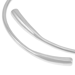 Bracelet jonc en argent rhodié