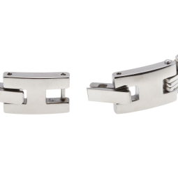 Bracelet en acier et céramique noire