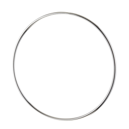 Bracelet jonc en argent rhodié fil rond 1,8 mm