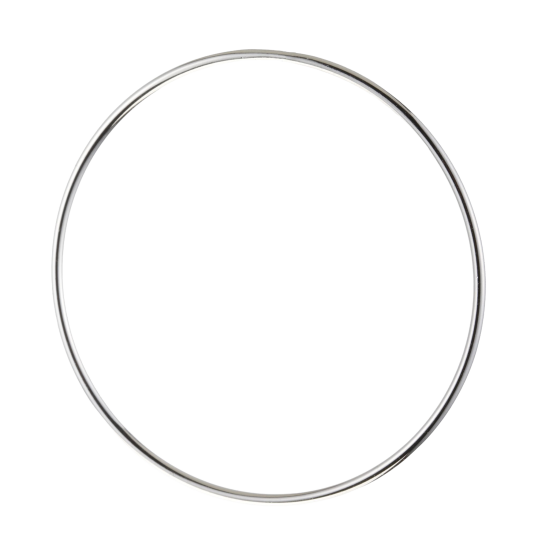 Bracelet jonc en argent rhodié fil rond 1,8 mm