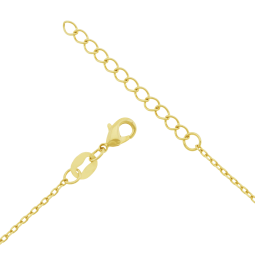Collier en plaqué or et oxyde de zirconium