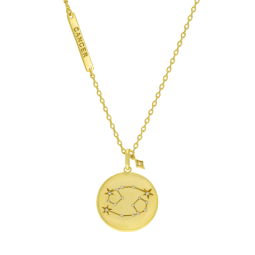 Collier en plaqué or et oxydes de zirconium, cancer
