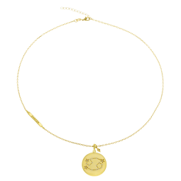 Collier en plaqué or et oxydes de zirconium, cancer