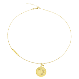 Collier en plaqué or et oxydes de zirconium, vierge