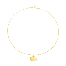Collier en plaqué or, nuage