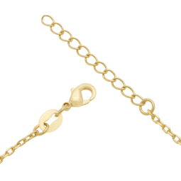 Collier en plaqué or, coeur