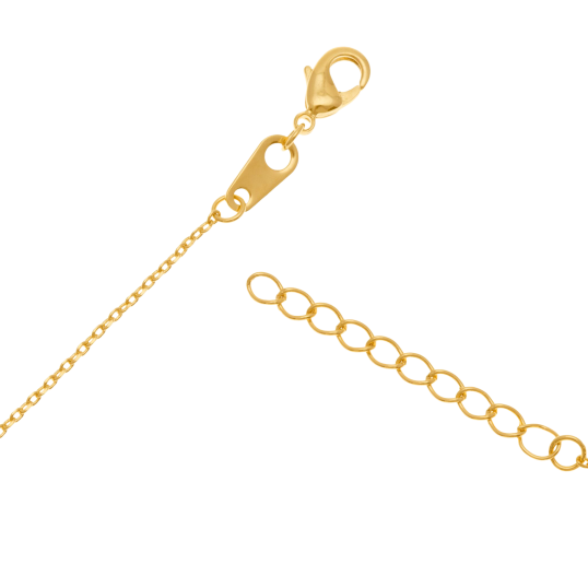 Collier en plaqué or et oxydes de zirconium, coeur Collier en plaqué or et oxydes de zirconium, coeur