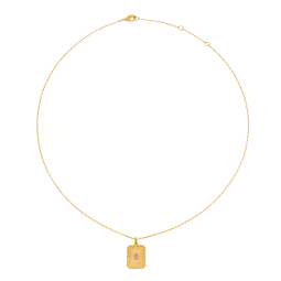 Collier en plaqué or et verre