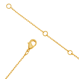 Collier en plaqué or et verre