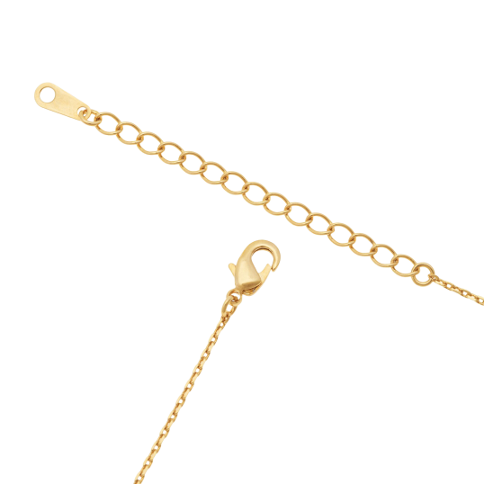 Collier 3 rangs en plaqué or et oxydes de zirconium