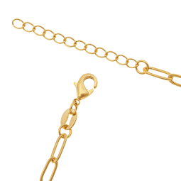 Collier en plaqué or et laque, LOVE