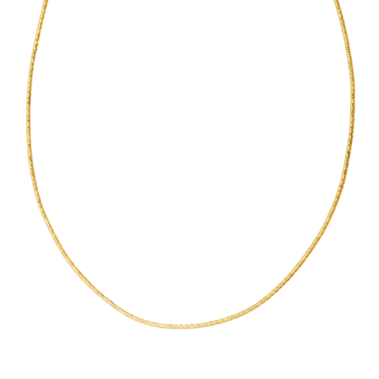 Collier câble en plaqué or