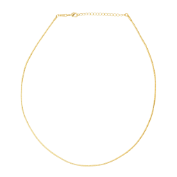 Collier câble en plaqué or