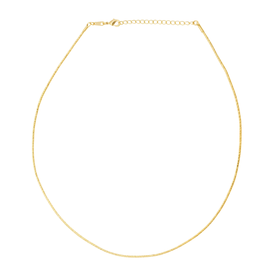 Collier câble en plaqué or