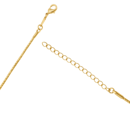 Collier câble en plaqué or
