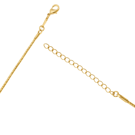 Collier câble en plaqué or