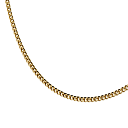 Chaine en plaqué or maille gourmette