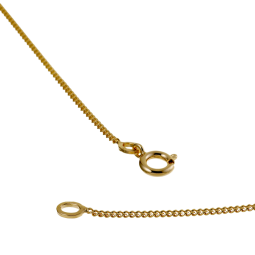 Chaine en plaqué or maille gourmette