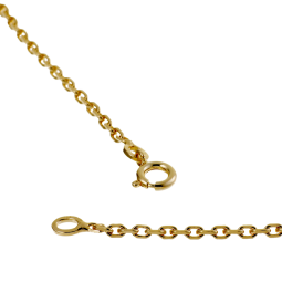 Chaine en plaqué or maille forçat
